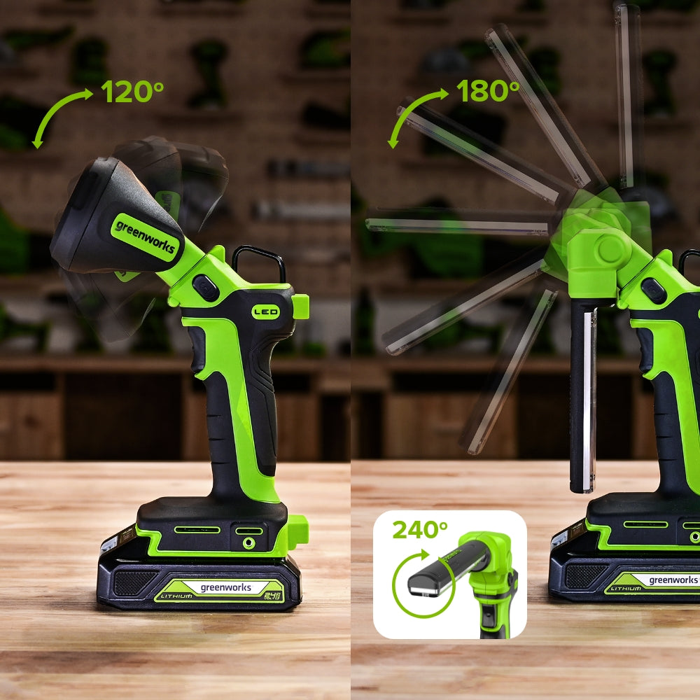 POWERALL 24V 2-in-1 LED-Arbeitsleuchte – Ohne Akku