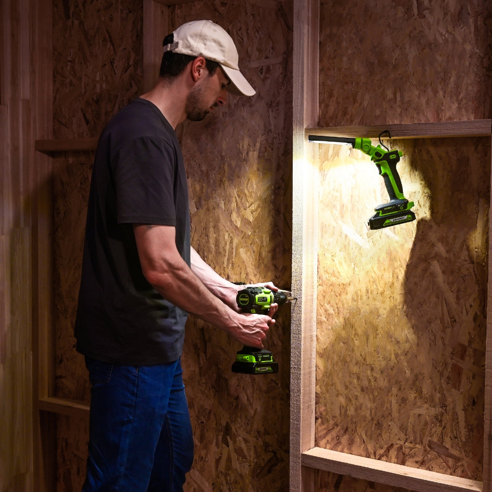 POWERALL 24V 2-in-1 LED-Arbeitsleuchte – Ohne Akku
