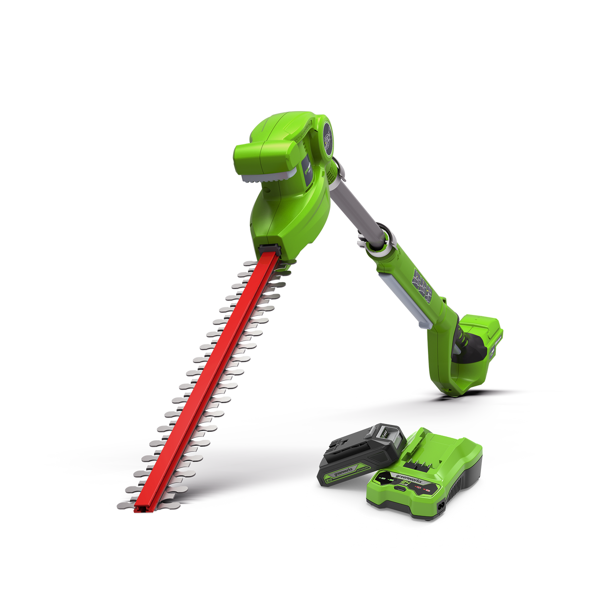 POWERALL 24V Stab-Heckenschere 51cm - 2Ah Akku