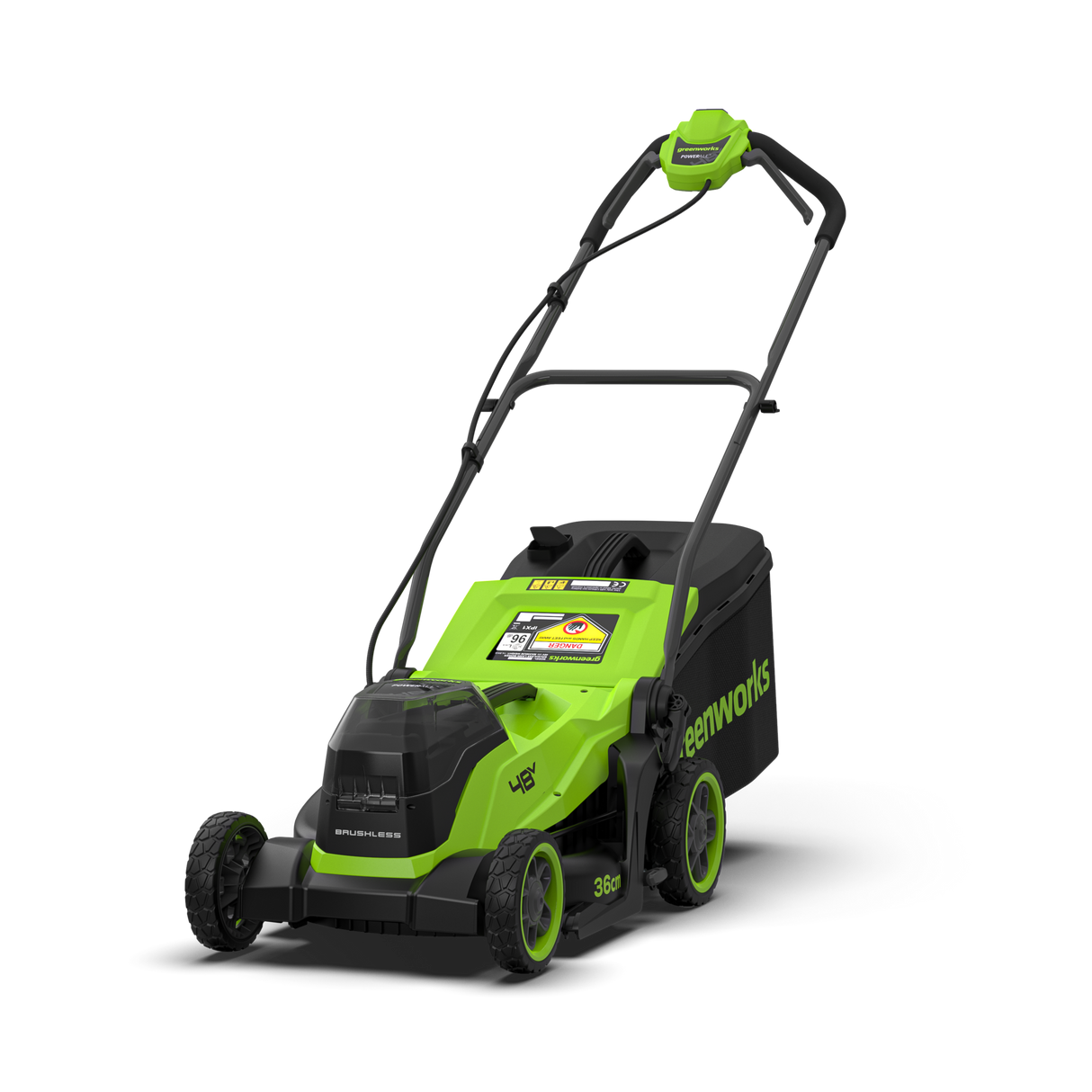 POWERALL 48V (24V x 2) Rasenmäher 36cm - Ohne Akku
