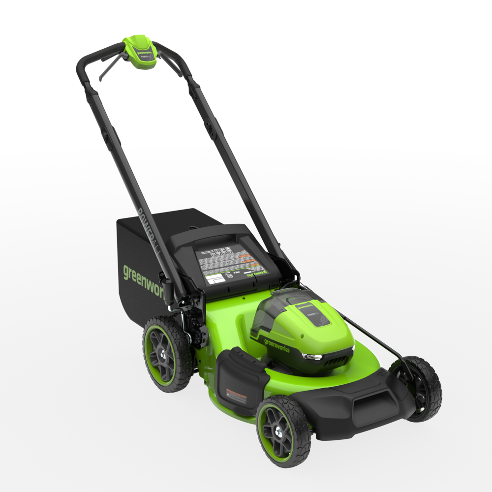 POWERALL 48V (24V x 2) Rasenmäher 51cm mit Radantrieb - 2x 6Ah Akkus