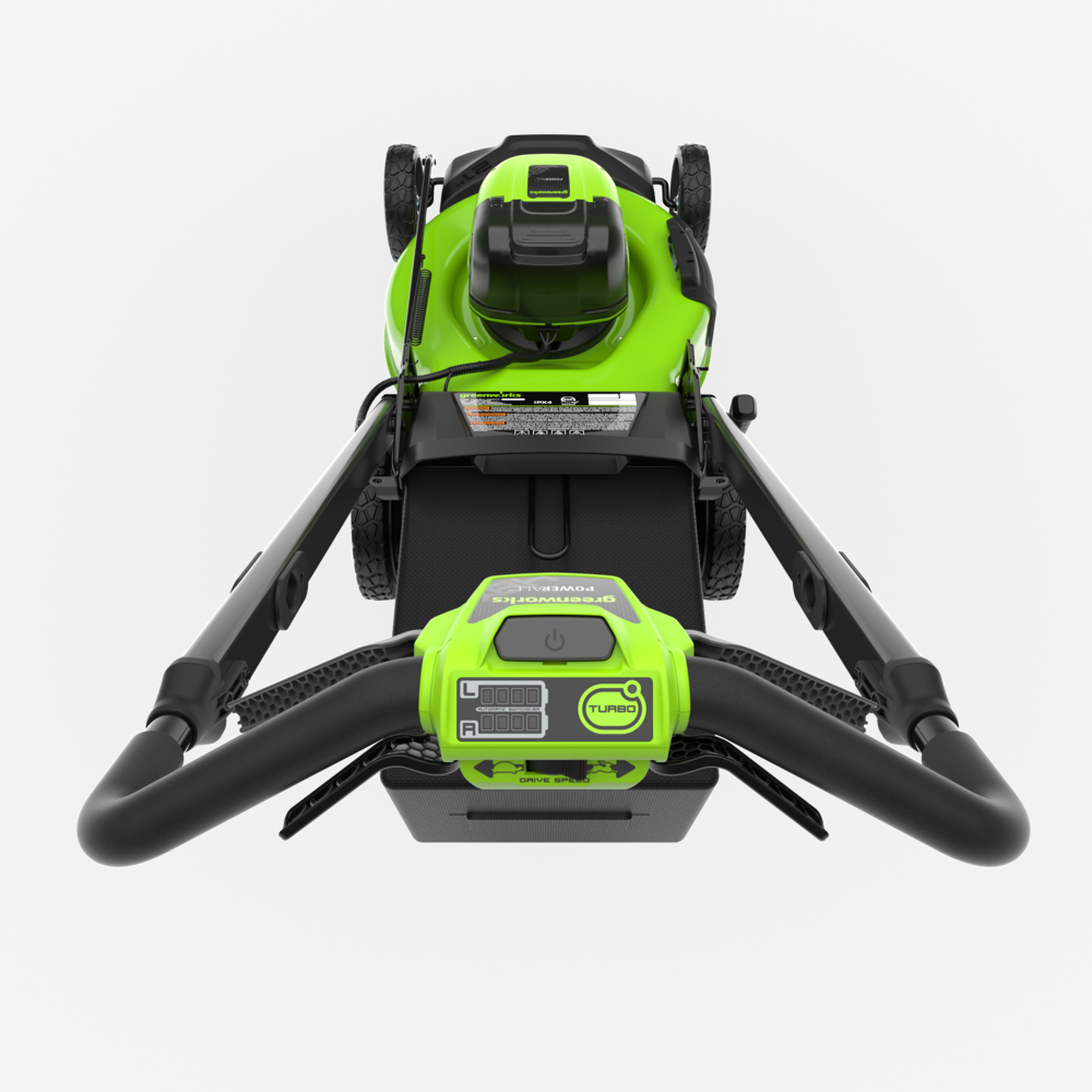 POWERALL 48V (24V x 2) Rasenmäher 51cm mit Radantrieb - 2x 6Ah Akkus
