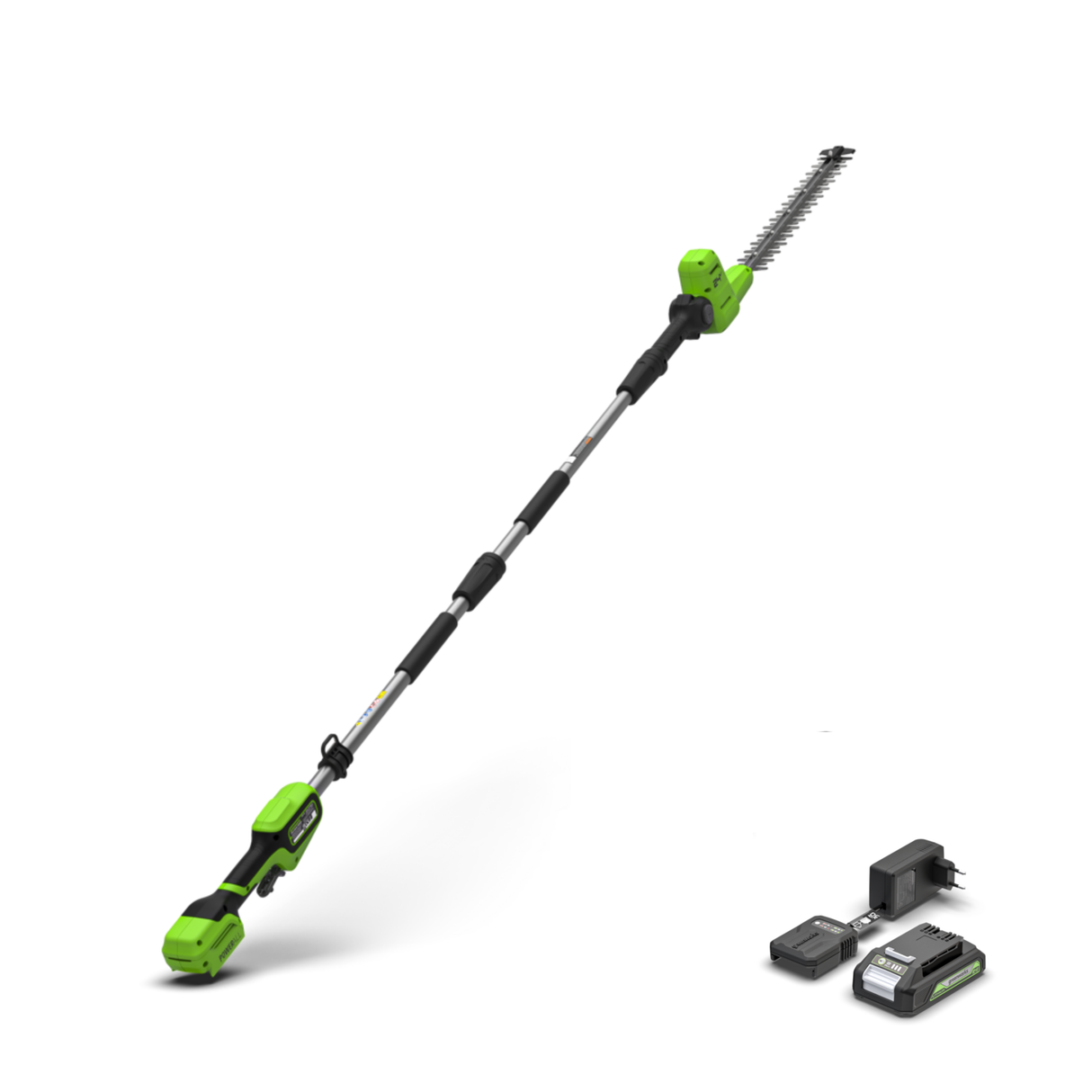 POWERALL 24V Stab-Heckenschere 51cm Gen. II - 2Ah Akku