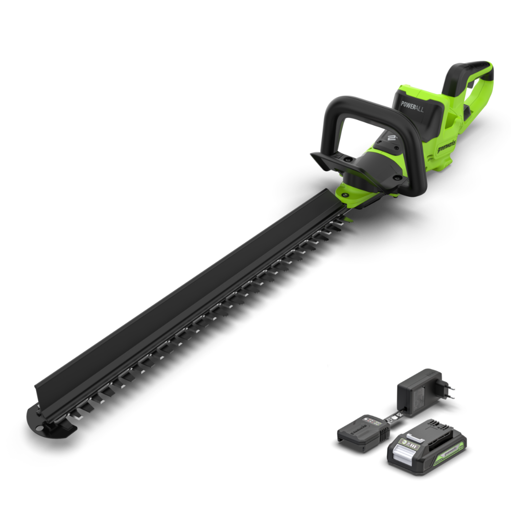 POWERALL 24V Premium-Heckenschere 61cm – 2Ah Akku
