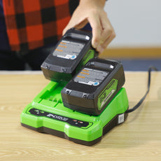 POWERALL 24V Starter Kit 2x 4Ah Akkus + Doppelladegerät