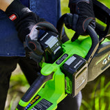 POWERALL 48V (24V x 2) Kettensäge 36cm - 2x 4Ah Akkus