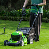 POWERALL 48V (24V x 2) Rasenmäher 46cm mit Radantrieb - 2x 4Ah Akkus