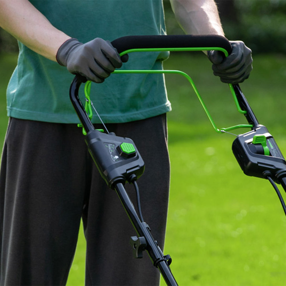 POWERALL 48V (24V x 2) Rasenmäher 46cm mit Radantrieb - 2x 4Ah Akkus