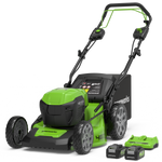 POWERALL 48V (24V x 2) Rasenmäher 46cm mit Radantrieb - 2x 4Ah Akkus