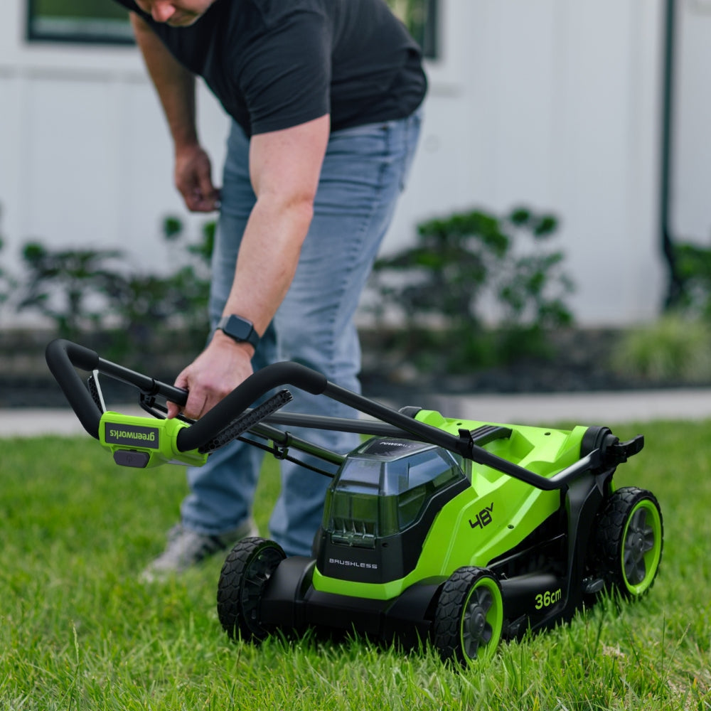 POWERALL 48V (24V x 2) Rasenmäher 36cm - Ohne Akku