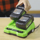 POWERALL 24V Dual-Slot-Ladegerät 2A