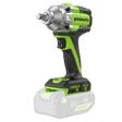 Greenworks cordless drill on a white background