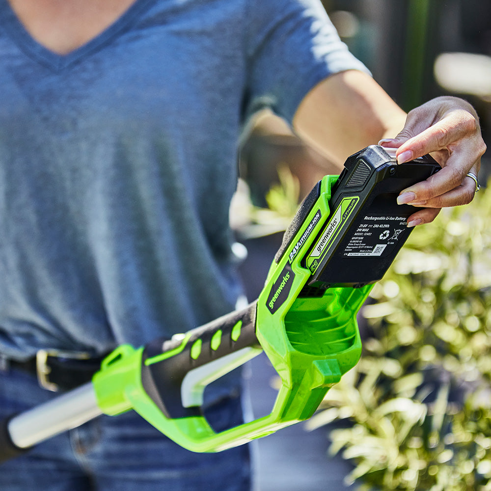 POWERALL 24V Stab-Heckenschere 51cm - 2Ah Akku