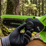 POWERALL 24V Mini-Kettensäge 15cm Gen. II mit Verlängerungsstab - 2Ah Akku