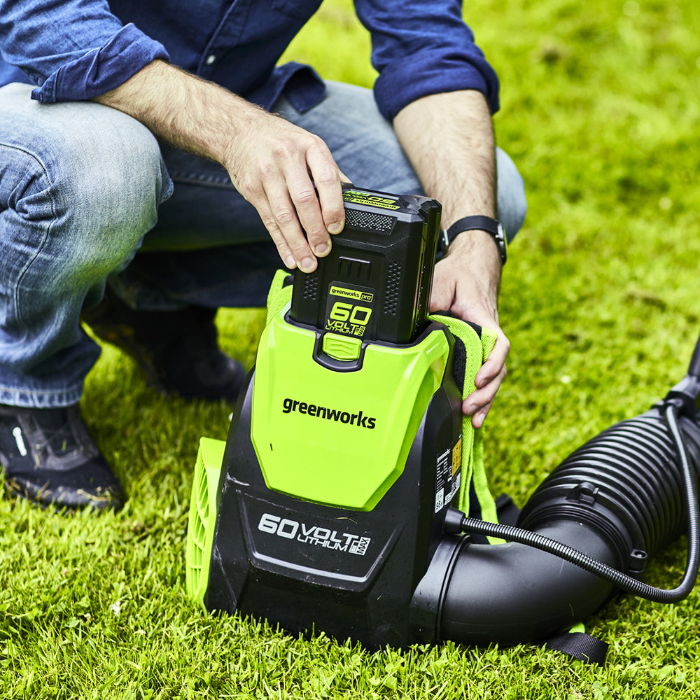 60V Rucksack-Laubbläser - 4Ah Akku