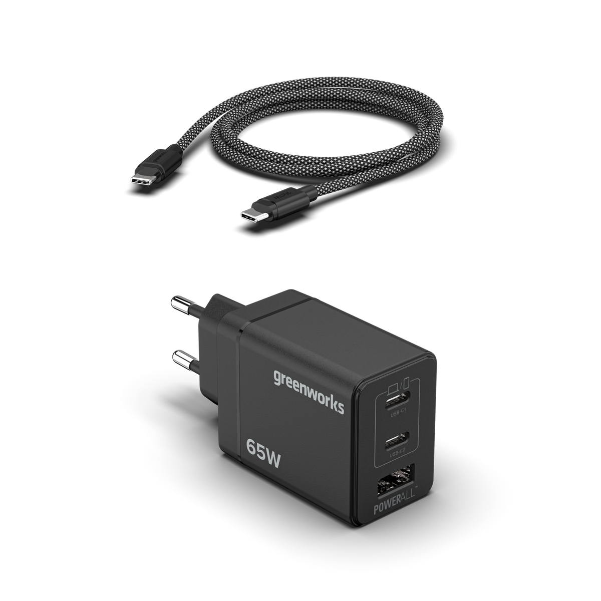 POWERALL 24V 65W USB-C Ladegerät + 100W USB-C Kabel