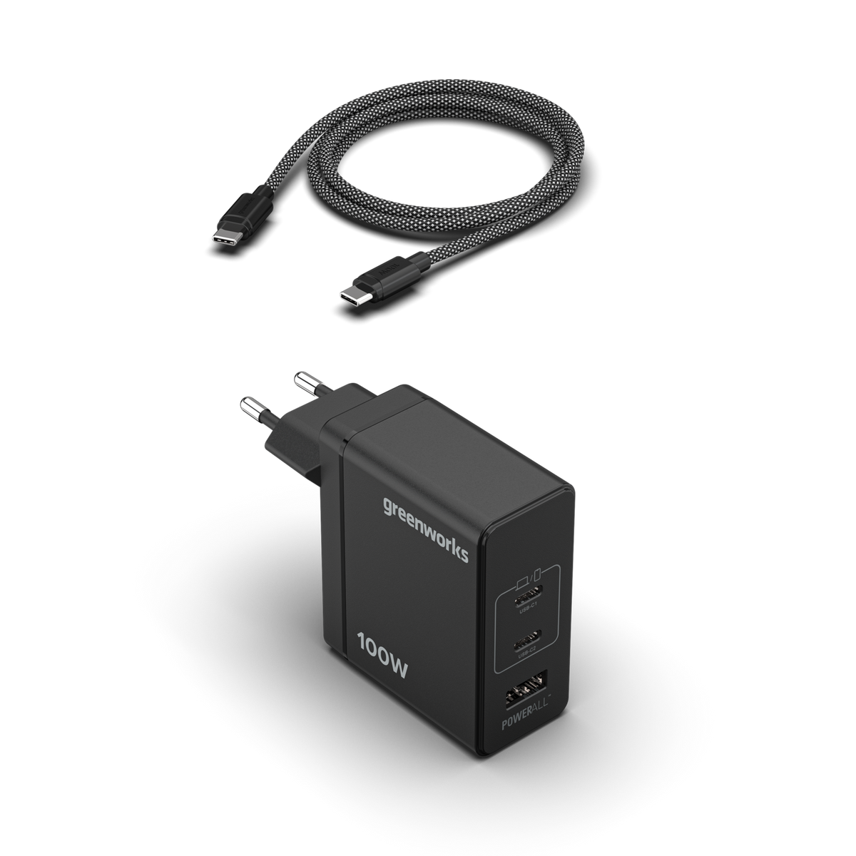 POWERALL 24V 100W USB-C Ladegerät + 100W USB-C Kabel
