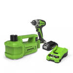 POWERALL 24V Reifenwechsel-Set - Wagenheber + Schlagschrauber 400 Nm