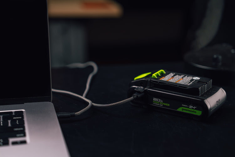 POWERALL 24V Starter Kit 2x 2Ah USB-C Akkus + 65W Ladegerät
