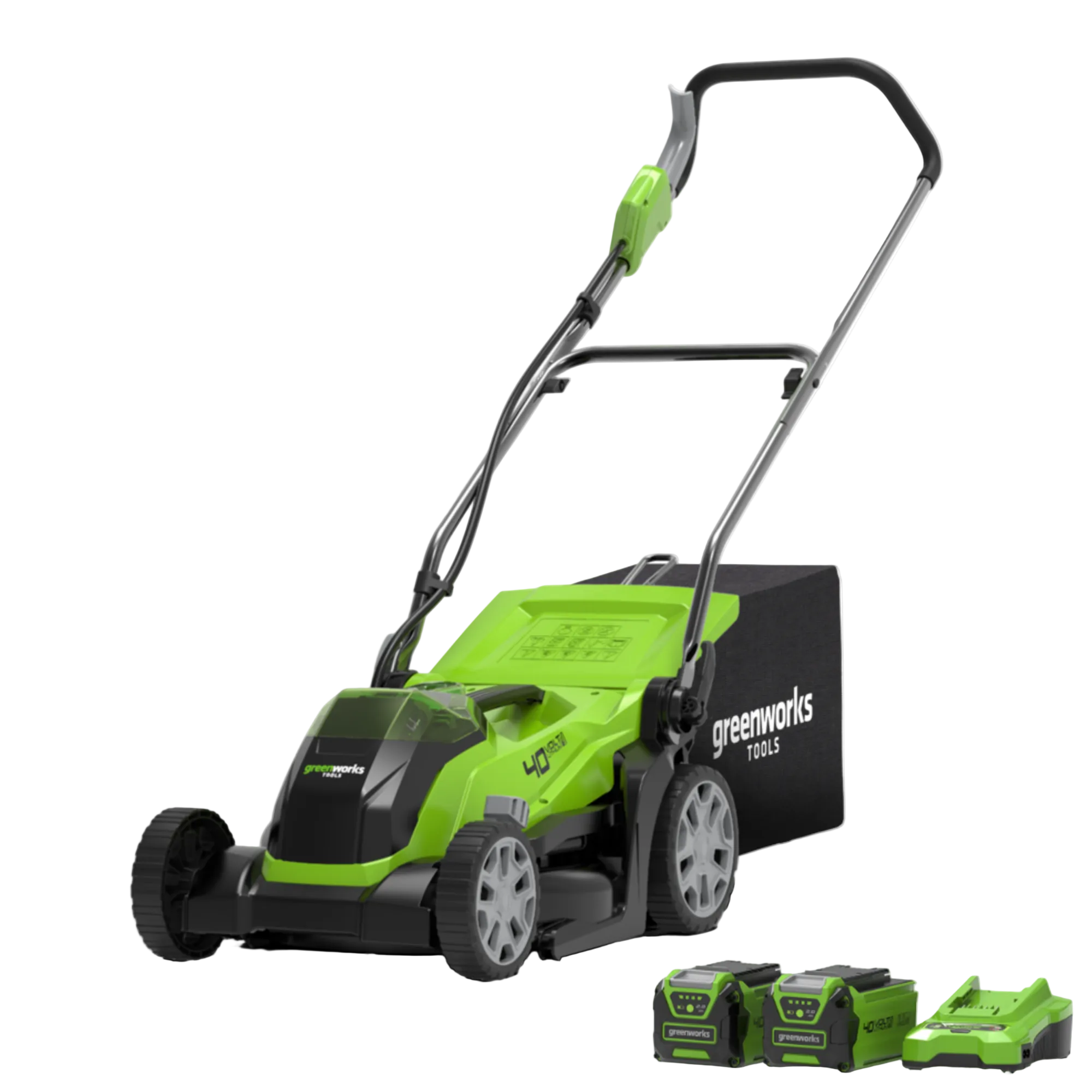 40V Rasenmäher 35cm - 2x 2Ah Akkus