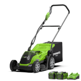 40V Rasenmäher 35cm - 2x 2Ah Akkus