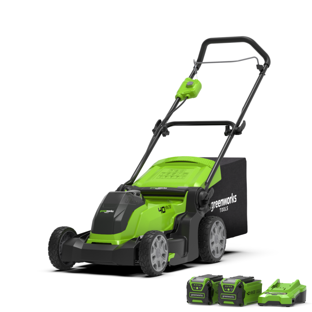 40V Rasenmäher 41cm - 2x 2Ah Akkus