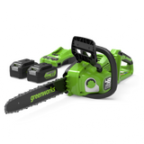 POWERALL 48V (24V x 2) Kettensäge 36cm - 2x 4Ah Akkus