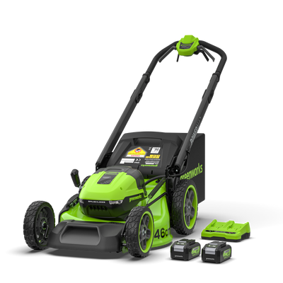POWERALL 48V (24V x 2) Rasenmäher 46cm mit Radantrieb Gen. II - 2x 4Ah Akkus