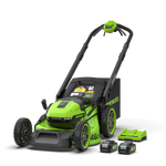 POWERALL 48V (24V x 2) Rasenmäher 46cm mit Radantrieb Gen. II - 2x 4Ah Akkus