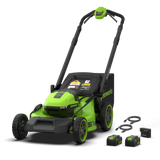 POWERALL 48V (24V x 2) Rasenmäher 51cm mit Radantrieb - 2x 6Ah Akkus