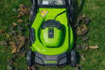 POWERALL 48V (24V x 2) Rasenmäher 46cm mit Radantrieb Gen. II - 2x 4Ah Akkus
